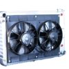DEWITTS RADIATOR Radiator w/Fans Camaro 67-69 BBC Auto Trans Raw 32-4139022A
