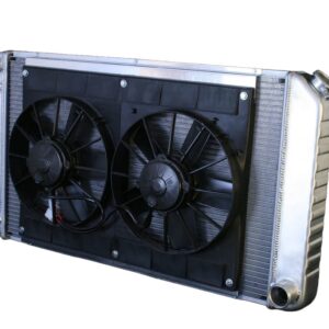DEWITTS RADIATOR Radiator w/Fans Chevelle 73-77 Manual Trans Raw 32-4139034M