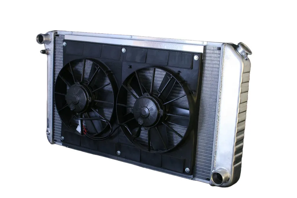 DEWITTS RADIATOR Radiator w/Fans Nova 73-74 Manual Trans Raw 32-4139035M