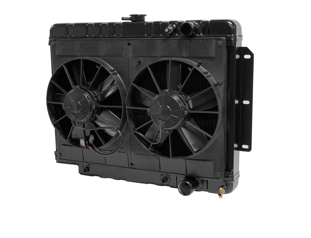 DEWITTS RADIATOR Radiator w/Fans Impala 59-64 Auto Trans Black 32-4239014A