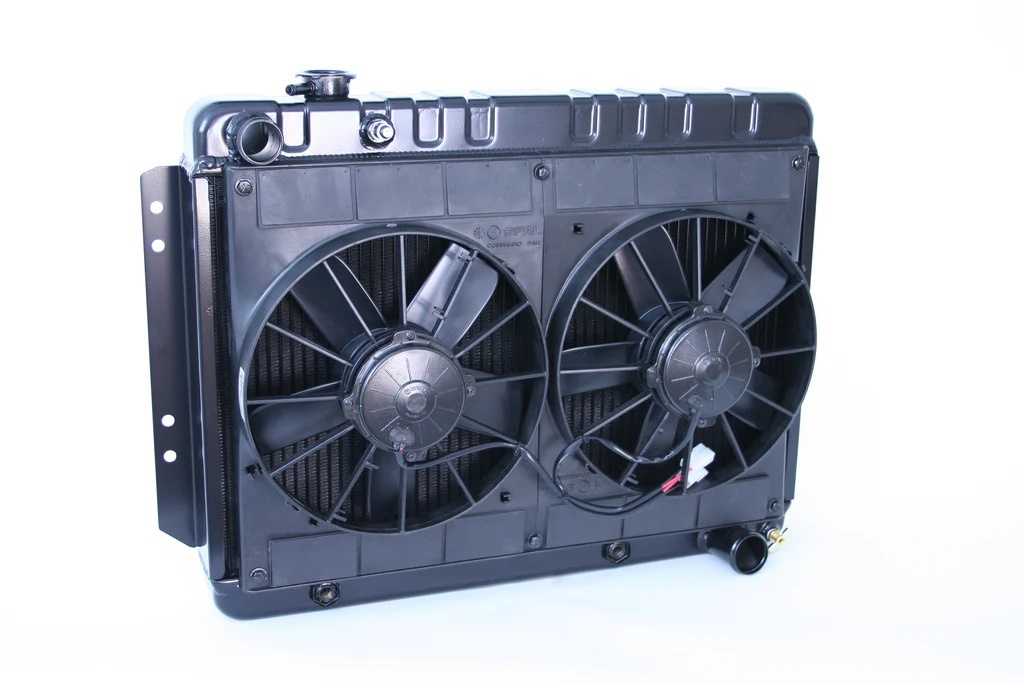DEWITTS RADIATOR Radiator w/Fans Impala 65-70 Auto Trans Black 32-4239016A