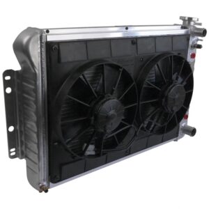 DEWITTS RADIATOR Radiator w/Fans Camaro 67-69 LS Auto Trans Raw 32-6139022A