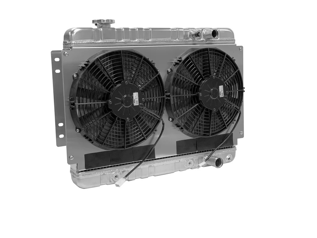 Lc 77 Radiator DEWITTS RADIATOR Radiator w/Fans Chevelle LS 73-77 Auto Trans Raw 32 ...