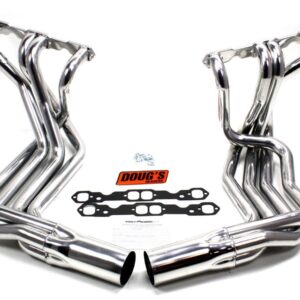 DOUGS HEADERS SBC Side Mount Headers - Silver - 63-82 Vette D380