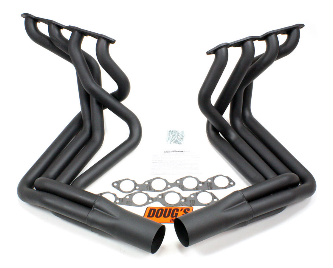 DOUGS HEADERS BBC Side Mount Headers - Black - 63-82 Vette D381-B