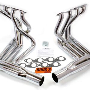 DOUGS HEADERS BBC Side Mount Headers - Chrome - 63-82 Vette D381-C