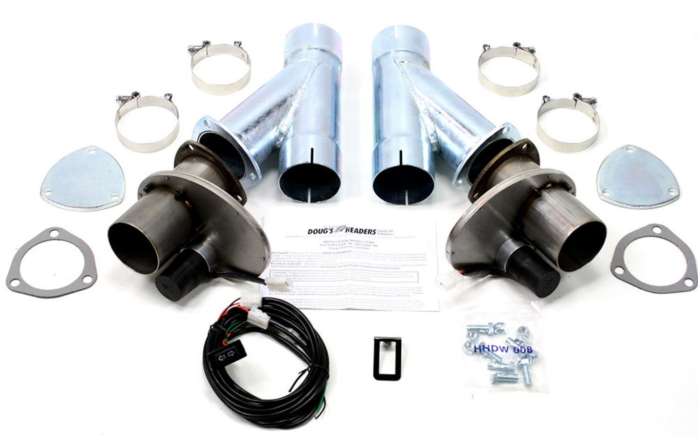 DOUGS HEADERS Electric Exhaust Cut-Outs - 3.00 (Pair) DEC300AK
