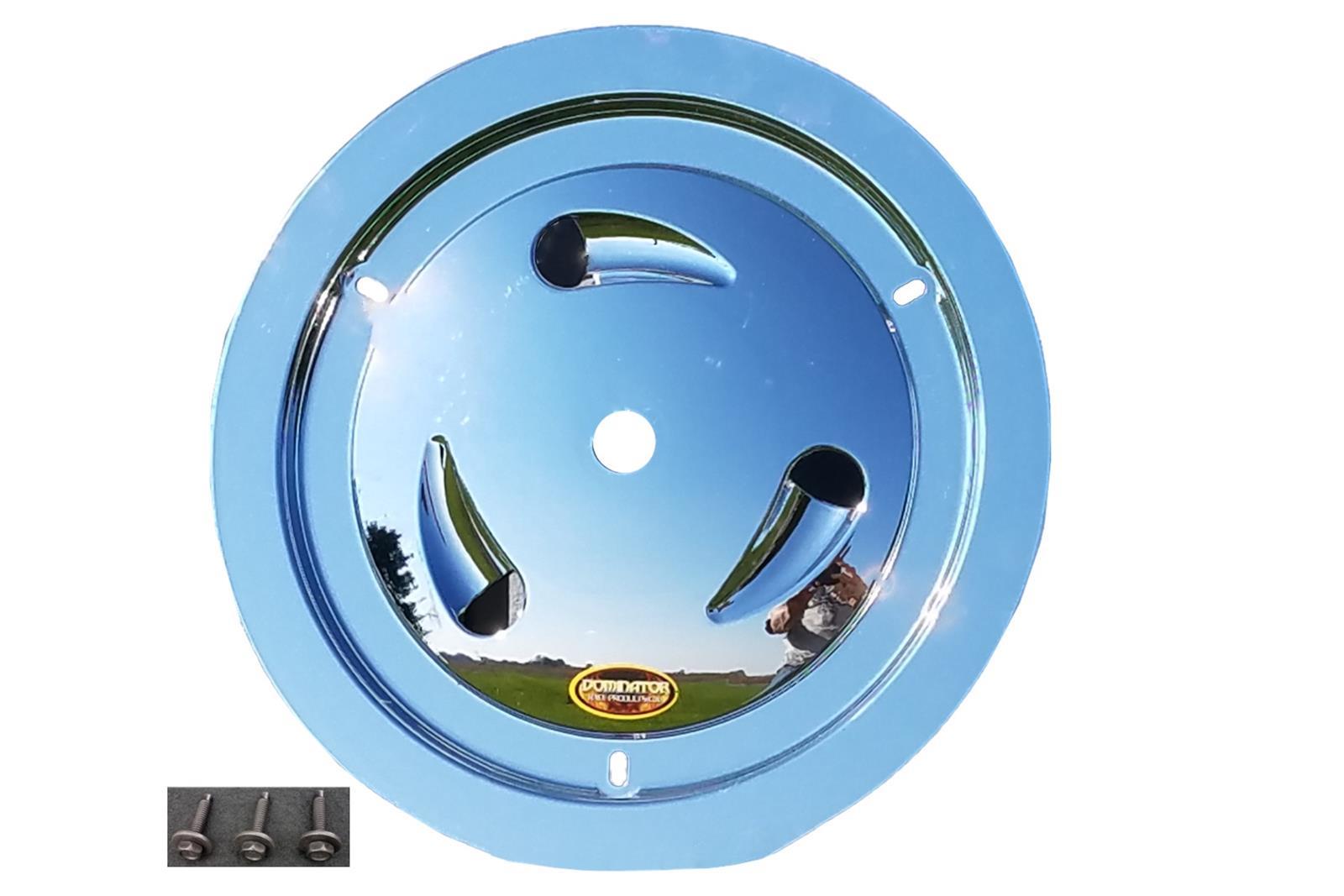 DOMINATOR RACE PRODUCTS Wheel Cover Bolt-On Chrome Real Style 1007-B-CHROME