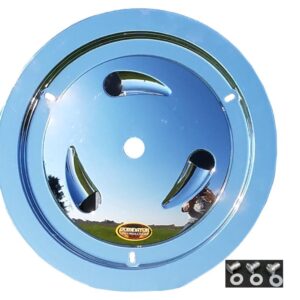 DOMINATOR RACE PRODUCTS Wheel Cover Dzus-On Chrome Real Style 1007-D-CHROME