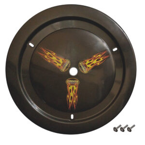 DOMINATOR RACE PRODUCTS Wheel Cover Bolt-On Black 1012-B-BK