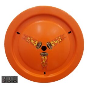 DOMINATOR RACE PRODUCTS Wheel Cover Bolt-On Orange 1012-B-OR