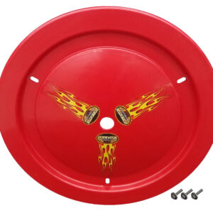 DOMINATOR RACE PRODUCTS Wheel Cover Bolt-On Red 1012-B-RD