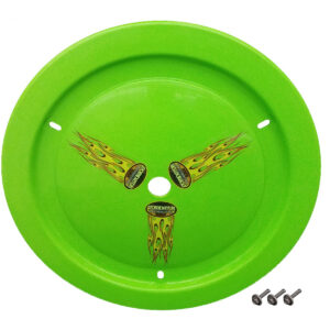DOMINATOR RACE PRODUCTS Wheel Cover Bolt-On Xtr Green 1012-B-XG