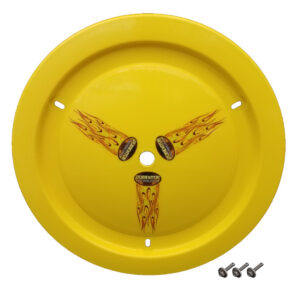 DOMINATOR RACE PRODUCTS Wheel Cover Bolt-On Yellow 1012-B-YE