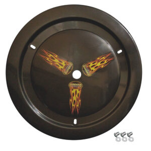 DOMINATOR RACE PRODUCTS Wheel Cover Dzus-On Black 1012-D-BK