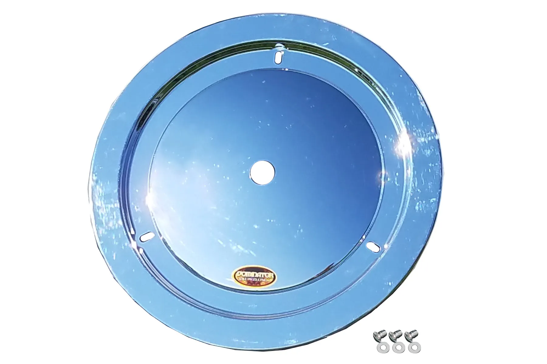 DOMINATOR RACE PRODUCTS Wheel Cover Dzus-On Chrome 1012-D-CHROME