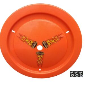 DOMINATOR RACE PRODUCTS Wheel Cover Dzus-On Orange 1012-D-OR