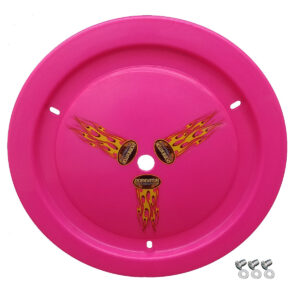 DOMINATOR RACE PRODUCTS Wheel Cover Dzus-On Pink 1012-D-PK