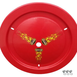 DOMINATOR RACE PRODUCTS Wheel Cover Dzus-On Red 1012-D-RD