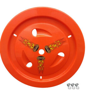 DOMINATOR RACE PRODUCTS Wheel Cover Bolt-On Fluo Orange 1013-B-FLO-OR