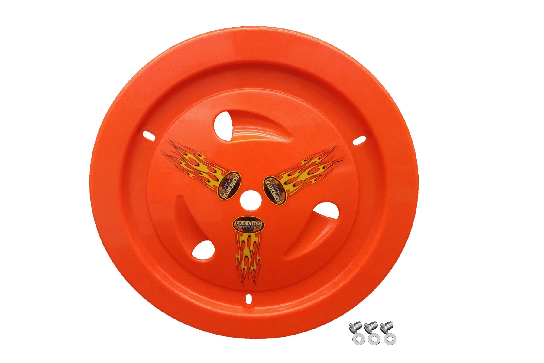 DOMINATOR RACE PRODUCTS Wheel Cover Bolt-On Fluo Orange 1013-B-FLO-OR