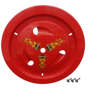DOMINATOR RACE PRODUCTS Wheel Cover Bolt-On Red 1013-B-RD