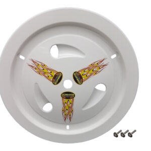 DOMINATOR RACE PRODUCTS Wheel Cover Bolt-On White 1013-B-WH