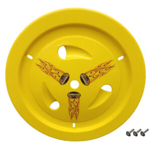DOMINATOR RACE PRODUCTS Wheel Cover Bolt-On Yellow 1013-B-YE