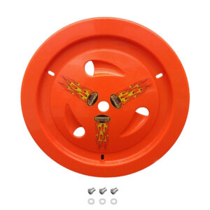 DOMINATOR RACE PRODUCTS Wheel Cover Dzus-On Fluo Orange 1013-D-FLO-OR