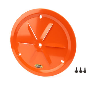 DOMINATOR RACE PRODUCTS Wheel Cover Louver Vent Alum Bolt 15in Orange 1031-B-OR