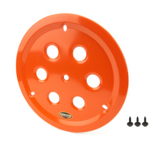 DOMINATOR RACE PRODUCTS Wheel Cover Hole Vent Alum Bolt 15in Orange 1032-B-OR