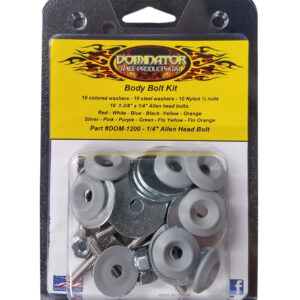 DOMINATOR RACE PRODUCTS Body Bolt Kit Gray Allen Head 1200-A-GRY
