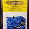 DOMINATOR RACE PRODUCTS Body Bolt Kit Blue Hex Head 1200-B-BL