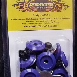 DOMINATOR RACE PRODUCTS Body Bolt Kit Purple Hex Head 1200-B-PU