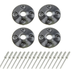 DOMINATOR RACE PRODUCTS Scuff Plate Plastic 4pk Black 1202-BK