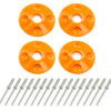 DOMINATOR RACE PRODUCTS Scuff Plate Plastic 4pk Orange 1202-OR