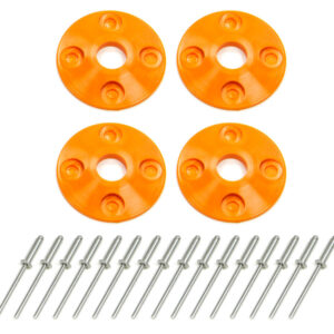 DOMINATOR RACE PRODUCTS Scuff Plate Plastic 4pk Orange 1202-OR