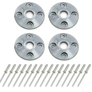 DOMINATOR RACE PRODUCTS Scuff Plate Plastic 4pk Silver 1202-SIL