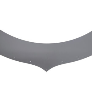 DOMINATOR RACE PRODUCTS Extension Predator Hood Gray 5.5in Tall 500-EX-Gry