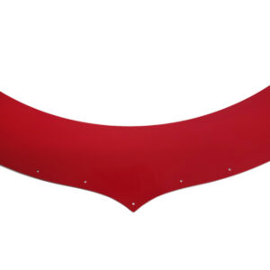 DOMINATOR RACE PRODUCTS Extension Predator Hood Red 5.5in Tall 500-EX-RD