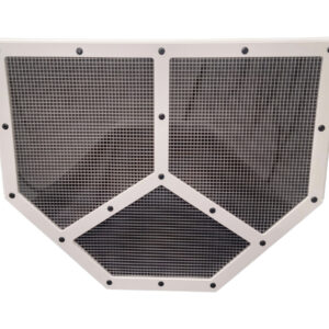 DOMINATOR RACE PRODUCTS Shaker Screen Radiator Mod White DOM-551-WH