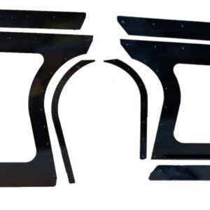 DOMINATOR RACE PRODUCTS Aluminum Sails Black Pair Open Style 805-AL-BK