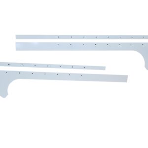 DOMINATOR RACE PRODUCTS Pillar Post Alum White Pair Late Model 810-AL-WH