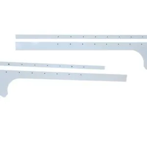 DOMINATOR RACE PRODUCTS Pillar Post Alum White Pair Late Model 810-AL-WH