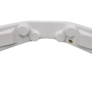 DOMINATOR RACE PRODUCTS Dash Panel Curved White 30in w x 12in d x 6.5in 910-WH
