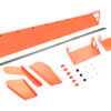DOMINATOR RACE PRODUCTS Plastic Spoiler 8x72in LM Fluorescent Orange 920-FLO-OR