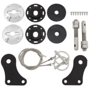 DRAKE AUTOMOTIVE GROUP Hood Pin Kit Billet 05-09 Mustang 5R3Z-6316892-K