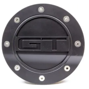 DRAKE AUTOMOTIVE GROUP Fuel Door GT Black 15- Mustang FR3Z-6640526-GA