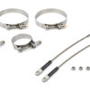 DRAG RACE SOLUTIONS 10in Premium Tether Set 2.375 Pri/4.500 Clamp 0010-2375-4500