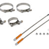 DRAG RACE SOLUTIONS 10in Lite Tether Set 2.250 Pri/4.000 Clamp 2010-2250-4000
